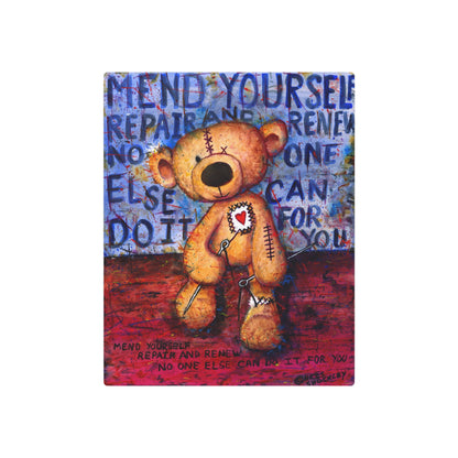 Mend yourself. Repair and renew. No one else can do it for you - Metal Art Print