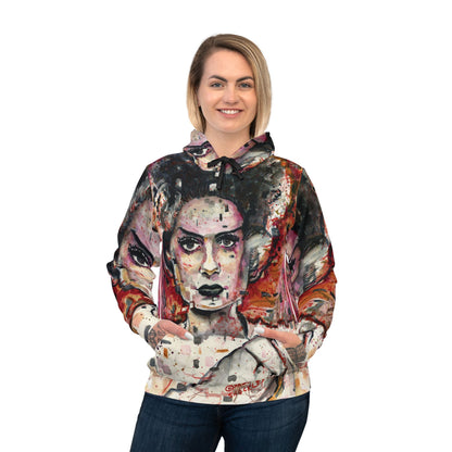 Athletic Hoodie - Glitch Bride (The Bride of Frankenstein)