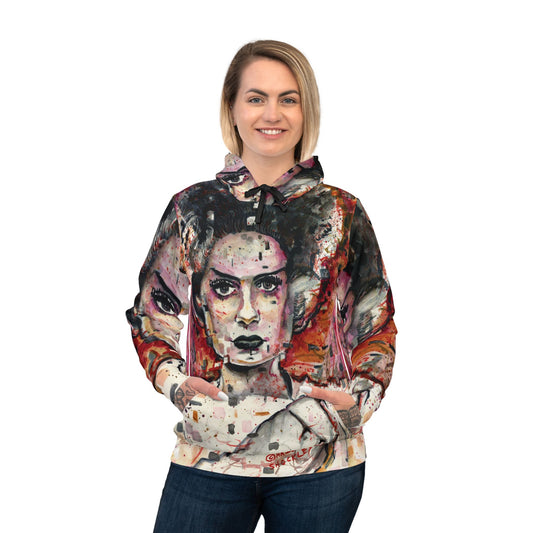 Athletic Hoodie - Glitch Bride (The Bride of Frankenstein)