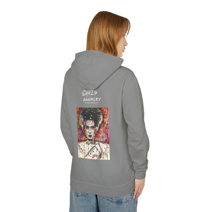 Glitch Bride Lightweight Hooded Sweatshirt - Bride of Frankenstein Design