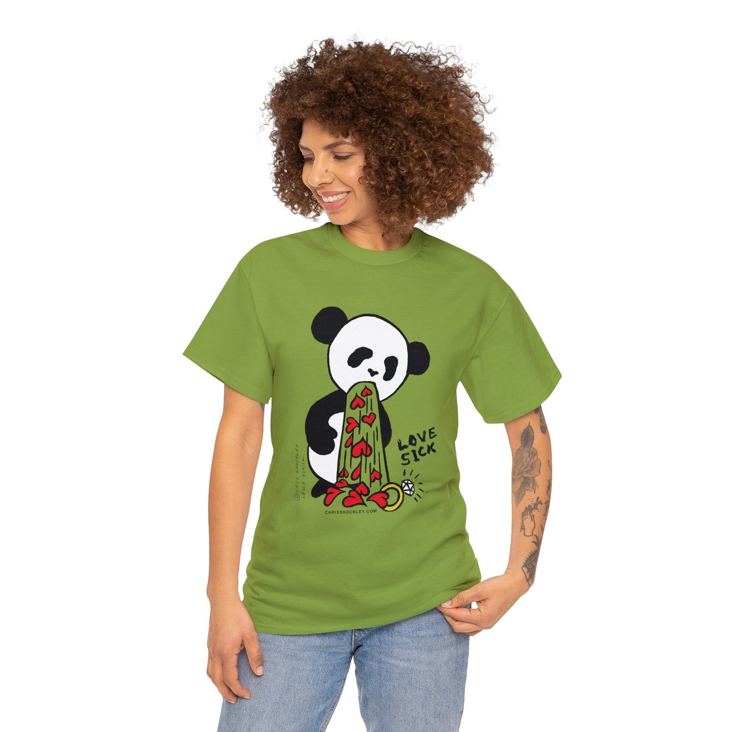 Love Sick Panda - Unisex Heavy Cotton Tee