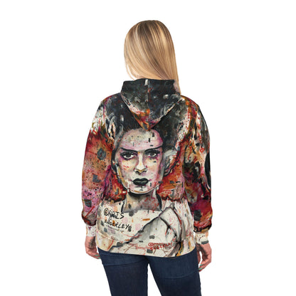 Athletic Hoodie - Glitch Bride (The Bride of Frankenstein)