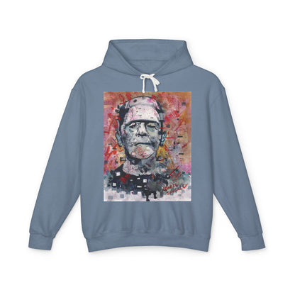 Glitch Monster (Frankenstein) Graphic Lightweight Hoodie for Horror Fans