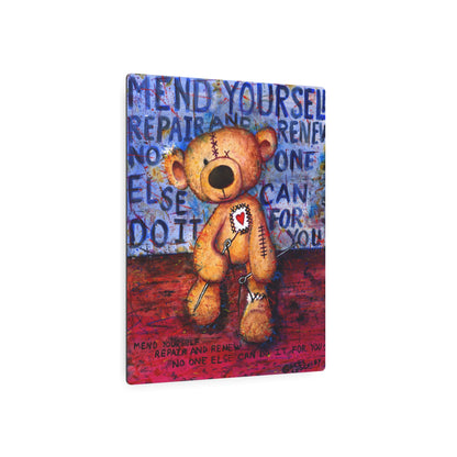 Mend yourself. Repair and renew. No one else can do it for you - Metal Art Print