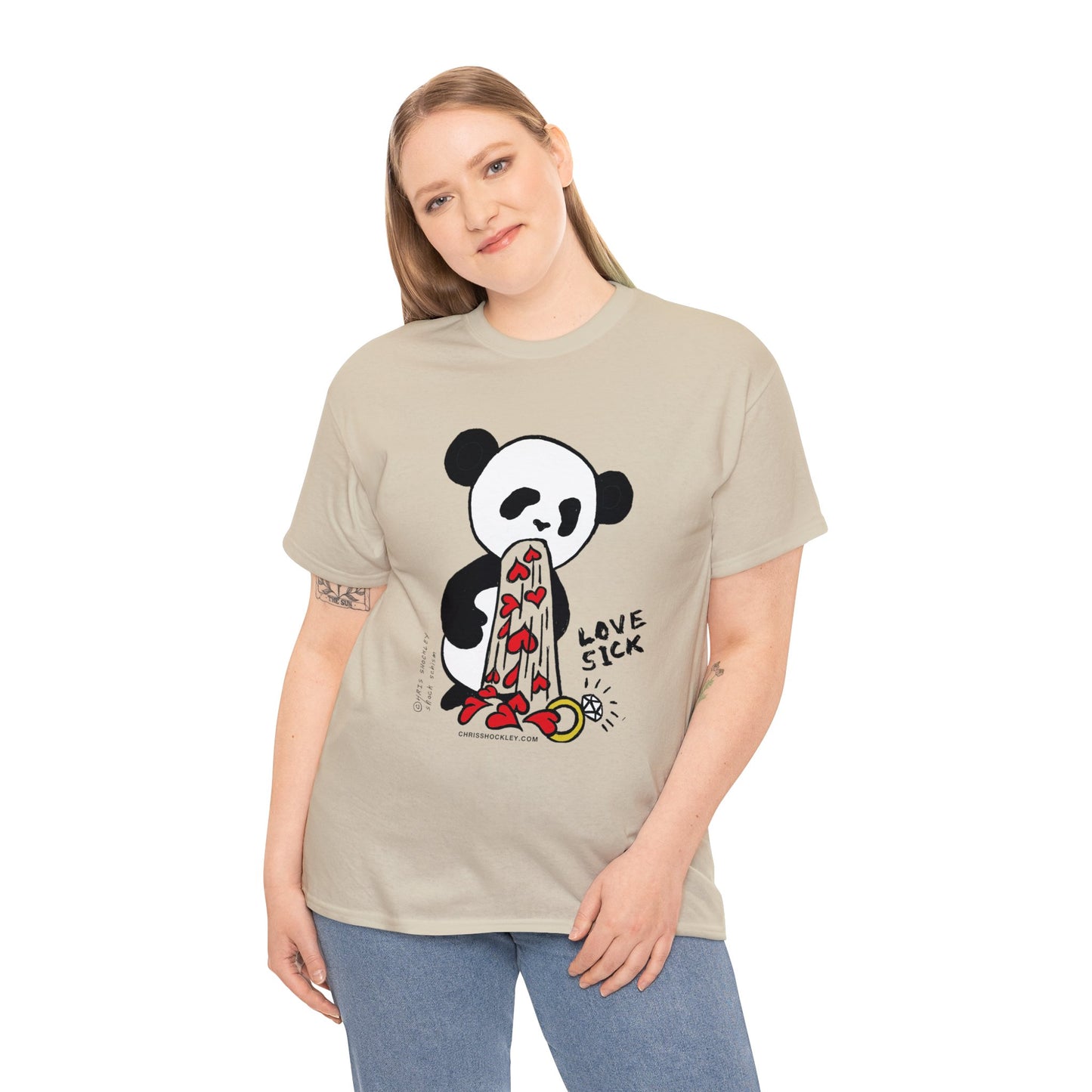 Love Sick Panda - Unisex Heavy Cotton Tee