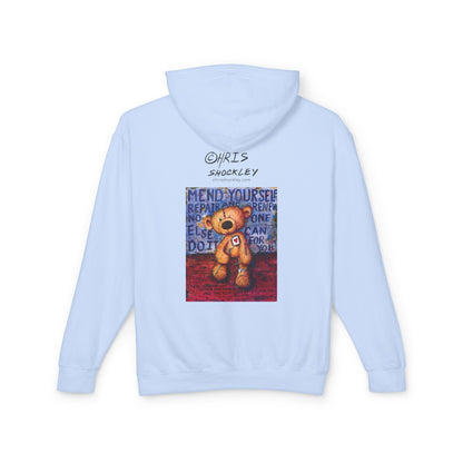 Mend yourself. Repair and renew. No one else can do it for you. - Lightweight Hoodie