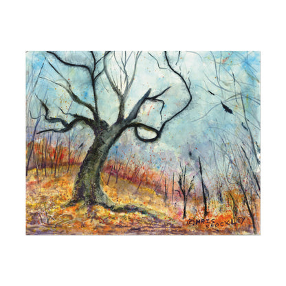 ‘tis autumn - Textured Watercolor Matte Print
