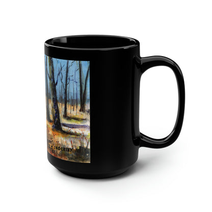 Untitled Landscape 1 - Black Mug, 15oz