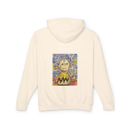 Stitchy Glitchy Brown - Lightweight Hoodie