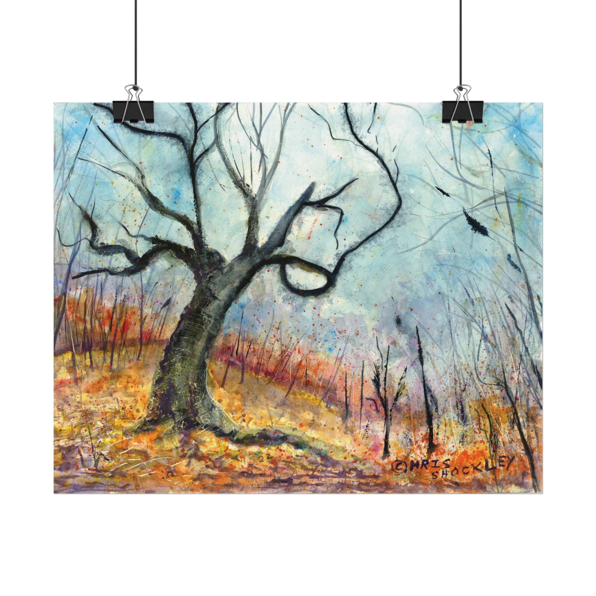 ‘tis autumn - Textured Watercolor Matte Print