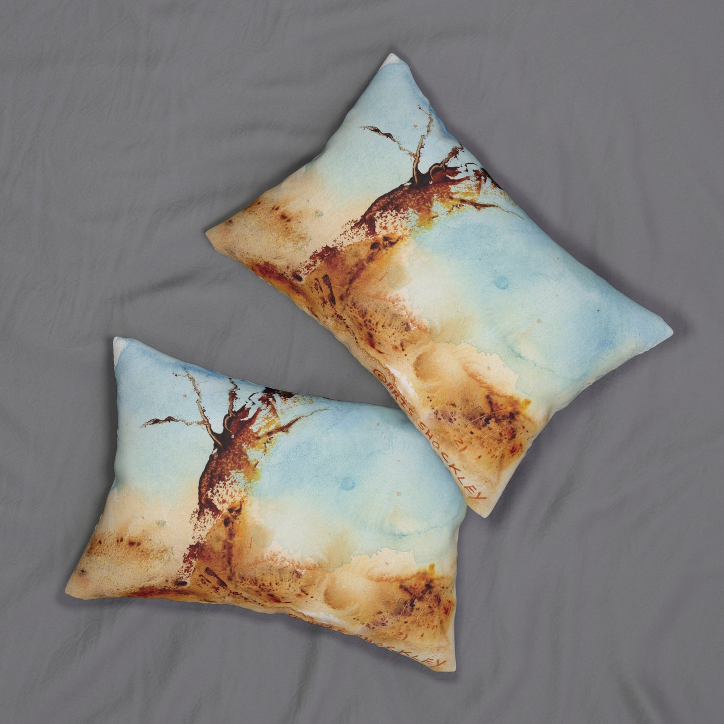 Golden Ghost - Spun Polyester Lumbar Pillow