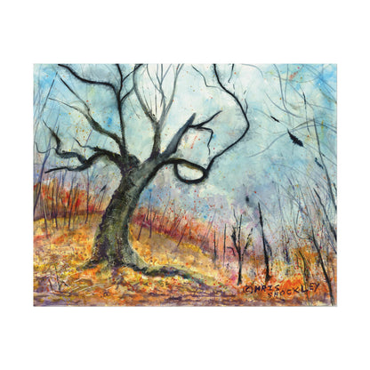 ‘tis autumn - Textured Watercolor Matte Print
