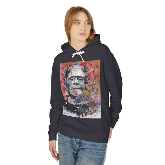 Glitch Monster (Frankenstein) Graphic Lightweight Hoodie for Horror Fans
