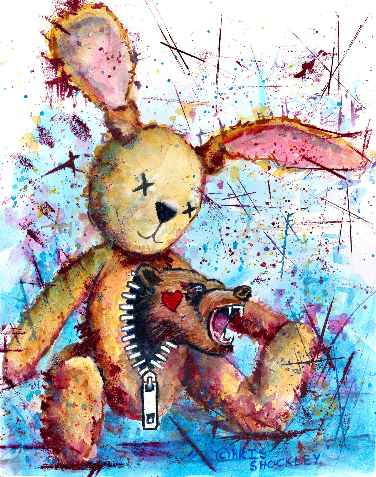 Release the animal within and let it roar! - original painting