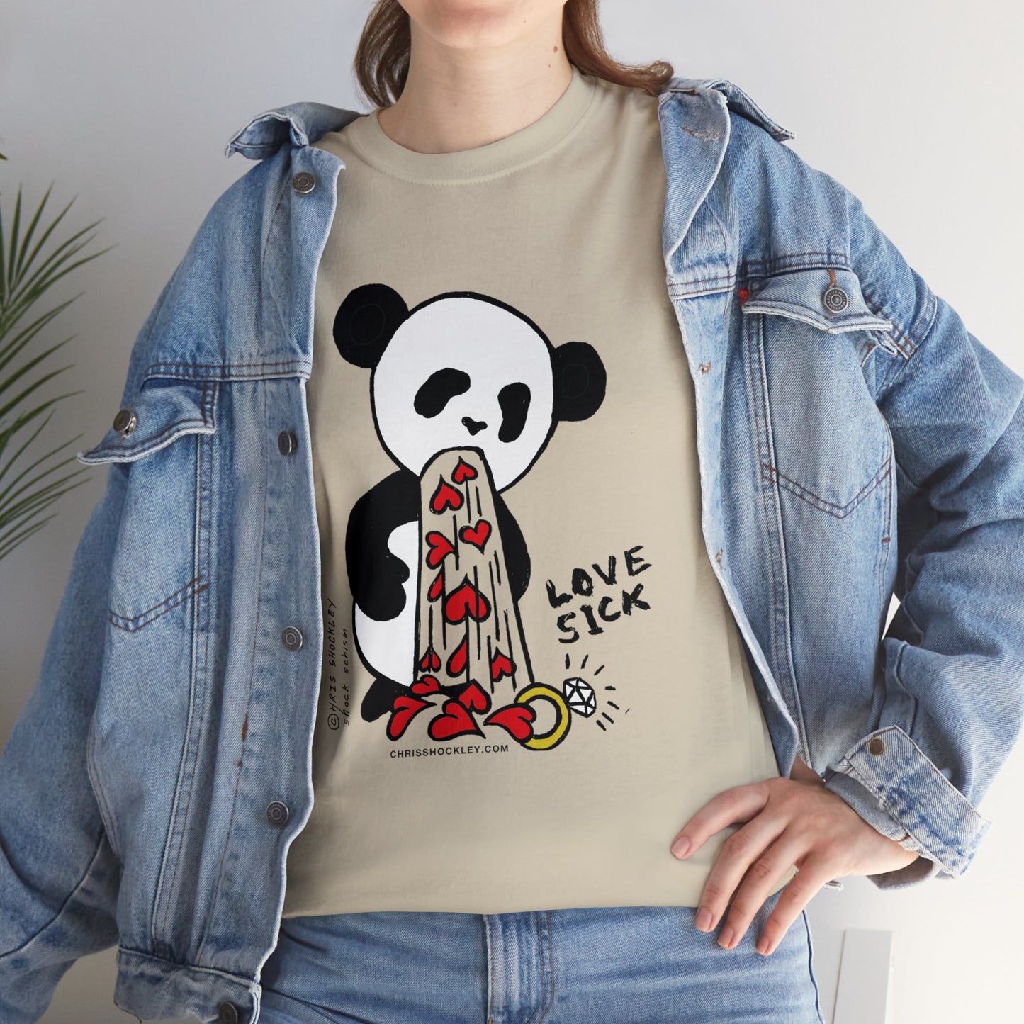 Love Sick Panda - Unisex Heavy Cotton Tee