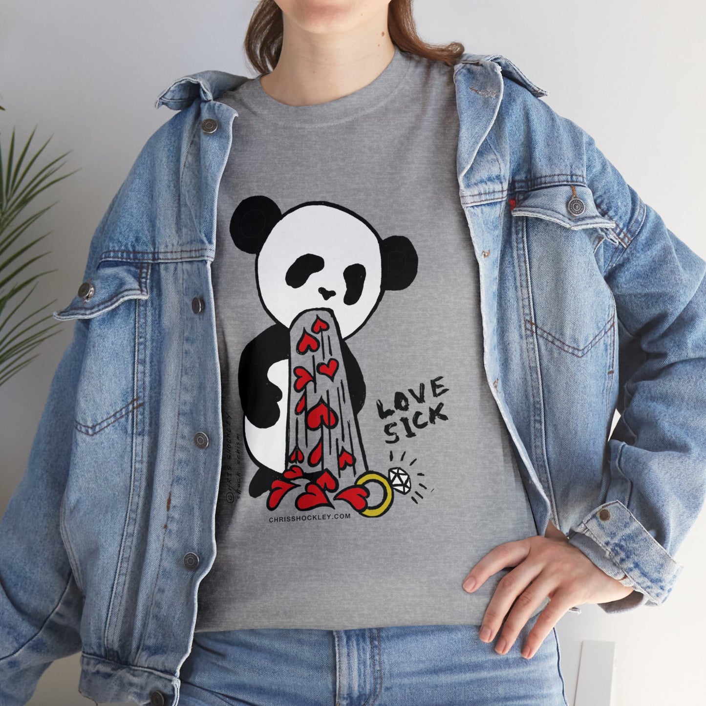 Love Sick Panda - Unisex Heavy Cotton Tee