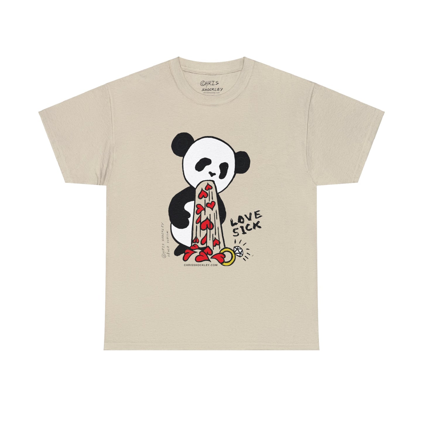 Love Sick Panda - Unisex Heavy Cotton Tee