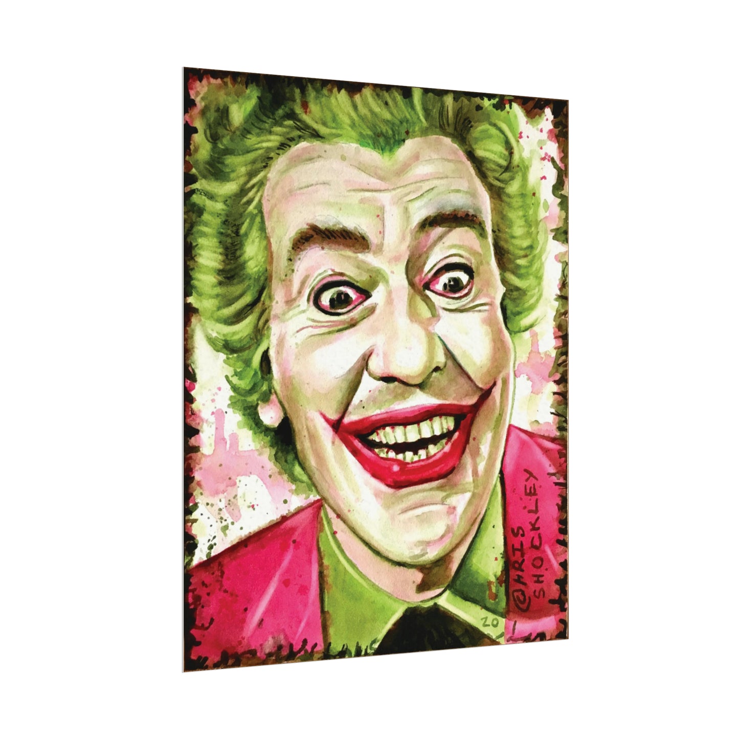 A Joke A Day Keeps the Gloom Away - Textured Watercolor Matte Print