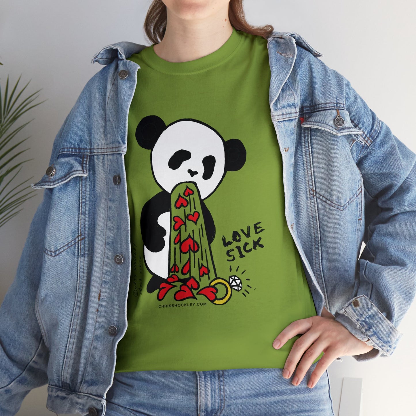 Love Sick Panda - Unisex Heavy Cotton Tee