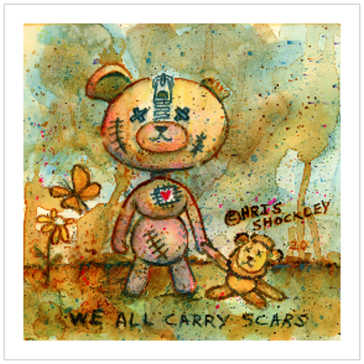 We All Carry Scars - Archival Matte Giclee Print