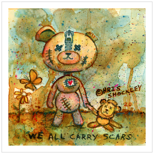 We All Carry Scars - Archival Matte Giclee Print