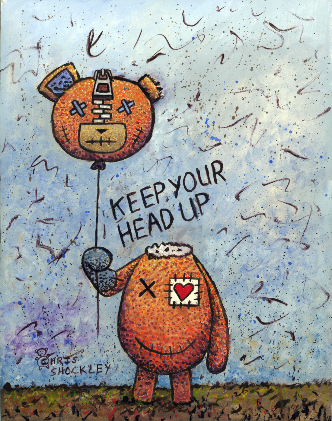 Keep your head up -  original painting