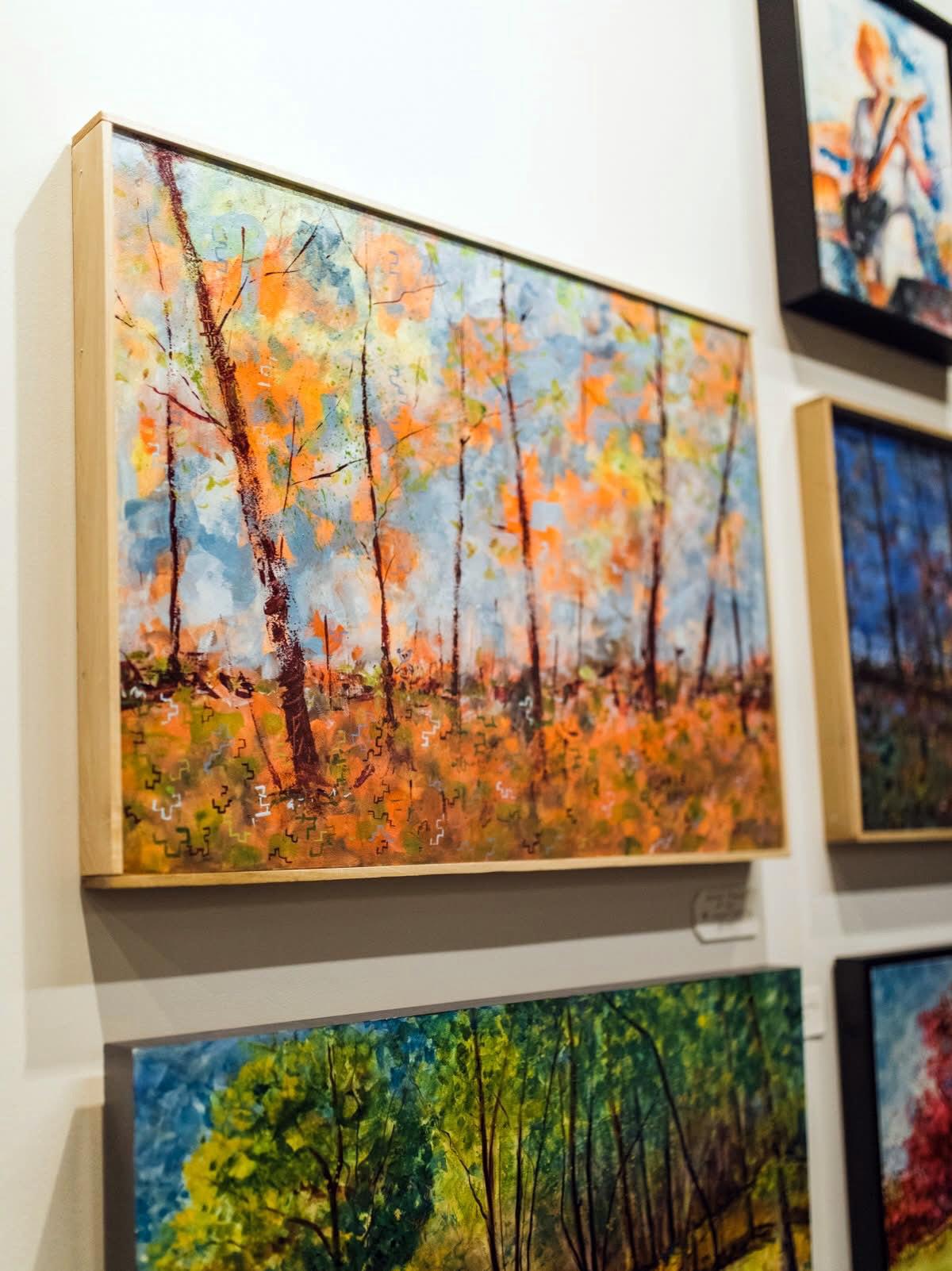 The Muted Flames of Fall - original painting
