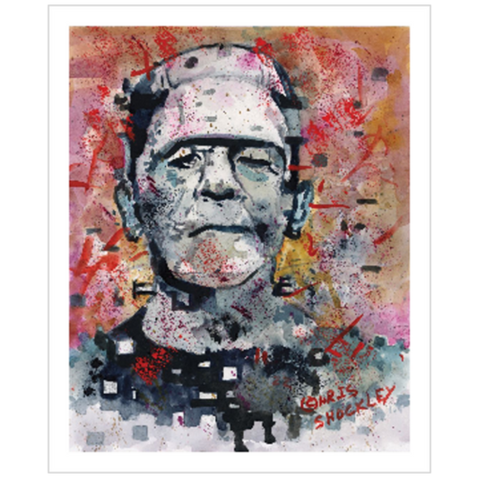 Frankenstein Glitch Monster - Archival Matte Giclee Print